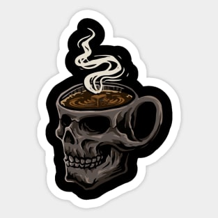 Coffee or Die shirt - Skull shirt - coffee shirt - funny shirt - boyfriend gift - yoga shirt - punk shirt - skeleton shirt - coffee or Death Sticker